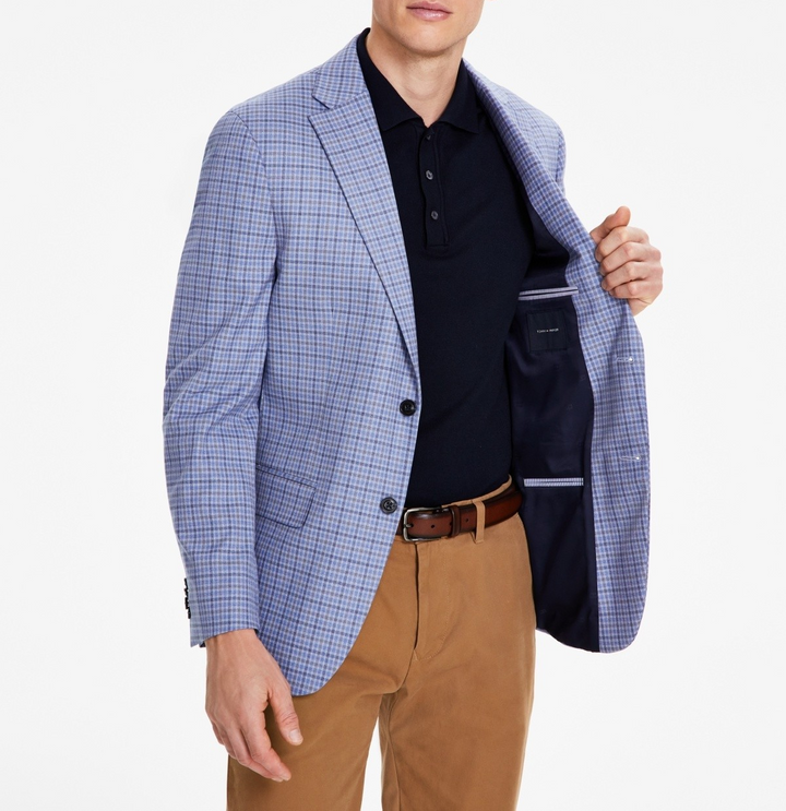 Tommy Hilfiger Men's Modern-Fit Check Sport Coat