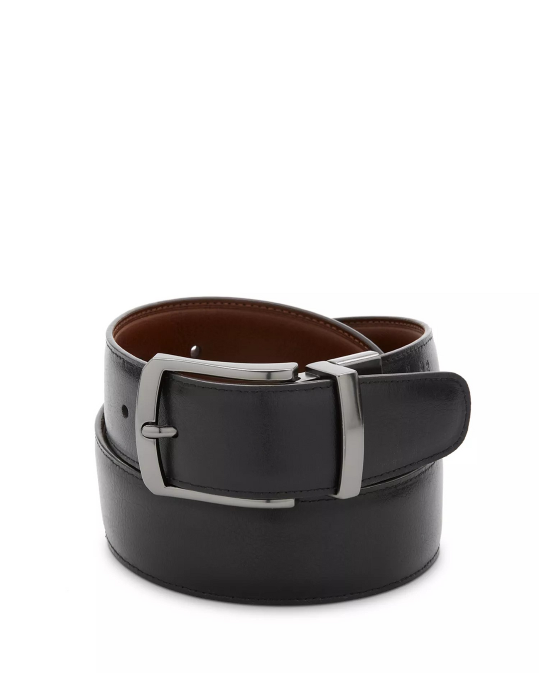 The Men's Store at Bloomingdale's Matte Metal Reversible Buckle Belt MSRP $69.50