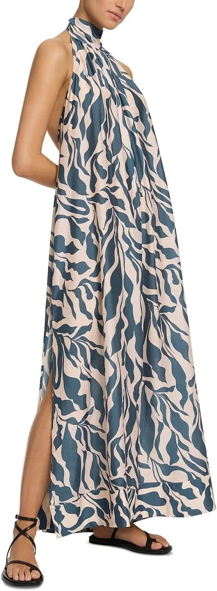 Jets Halter Maxi Dress MSRP $300