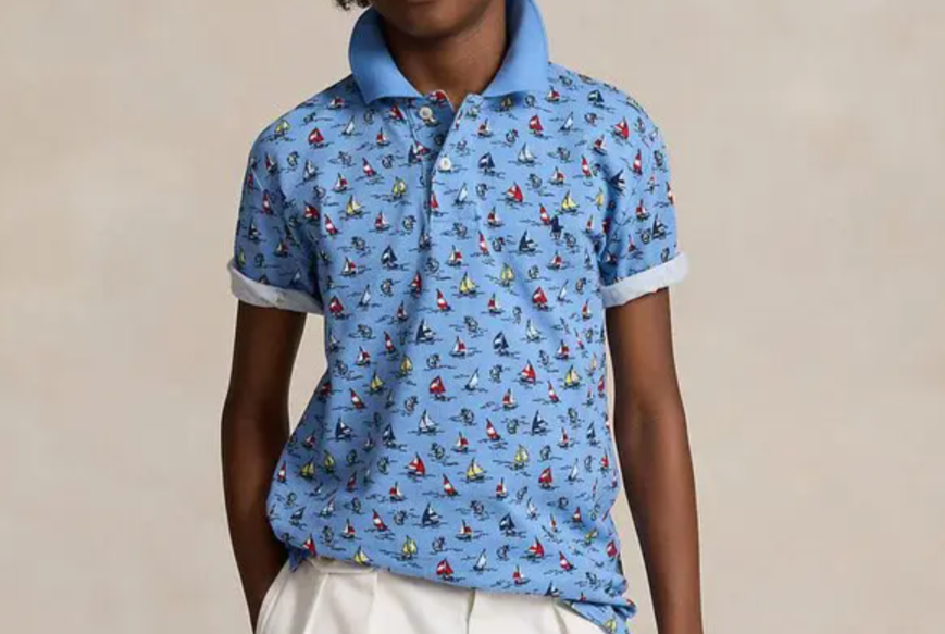Polo Ralph Lauren Men's Classic-Fit Patterned Soft Cotton Polo Shirt MSRP $125