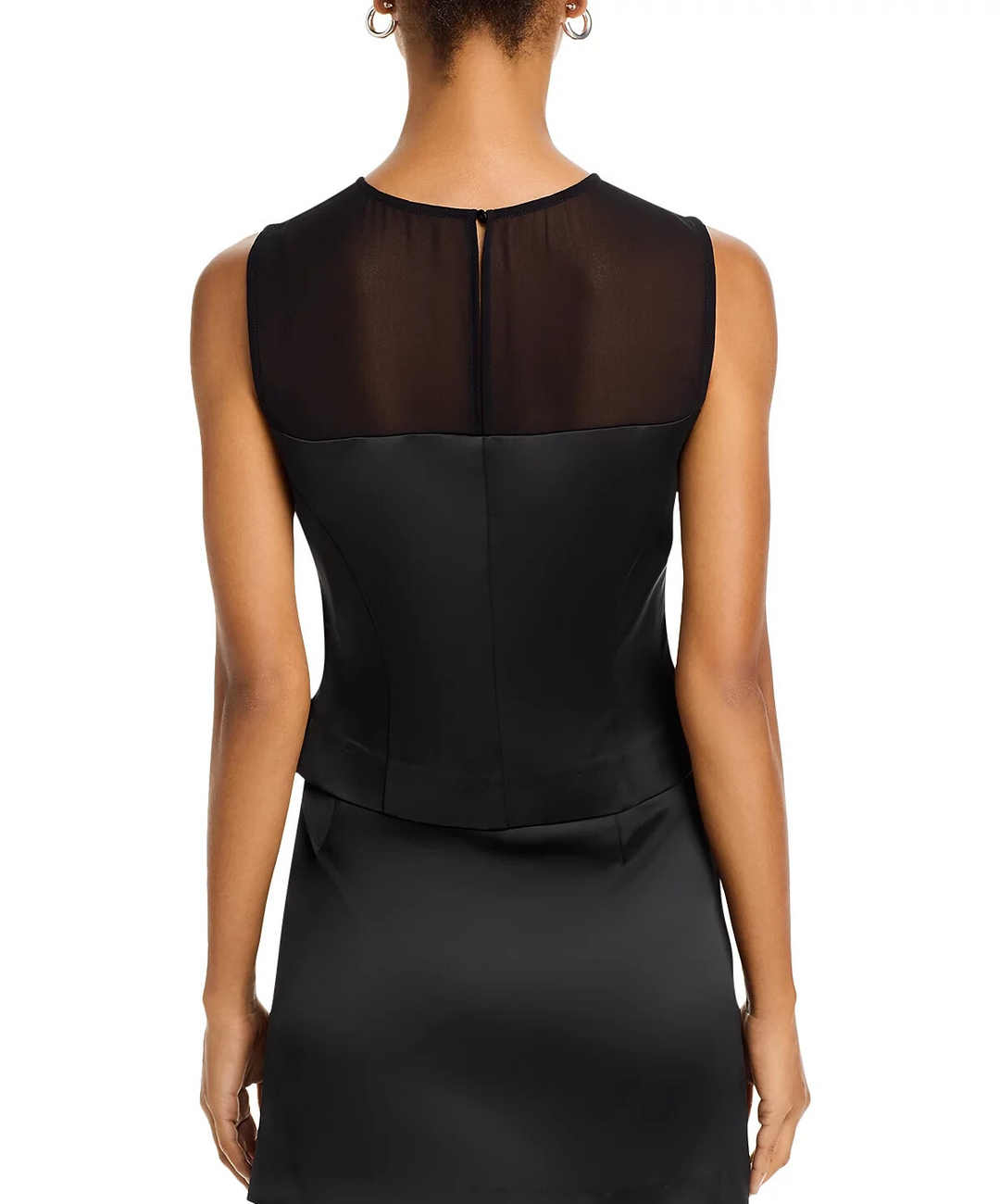 FRENCH CONNECTION Illusion Neck Top MSRP $98