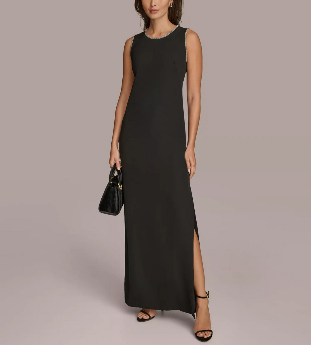 Donna Karan New York Rhinestone Trimmed Gown MSRP $239