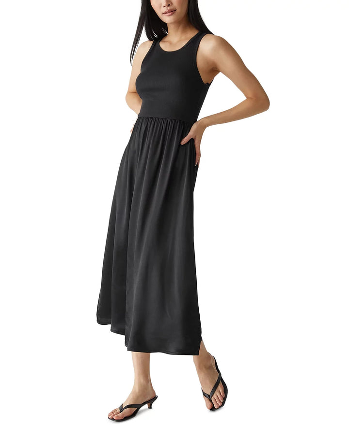 Michael Stars Bridgette Mixed Media Tank Dress MSRP $158