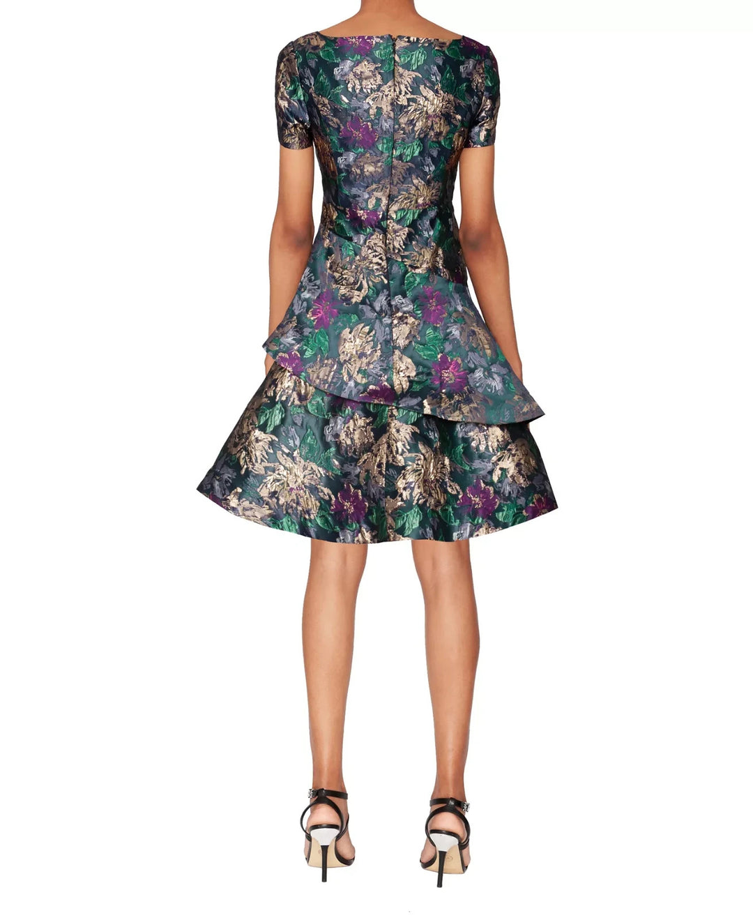 WHITE TIE by Shani Women's Printed Double-Tiered Fit & Flare Dress MSRP $179
