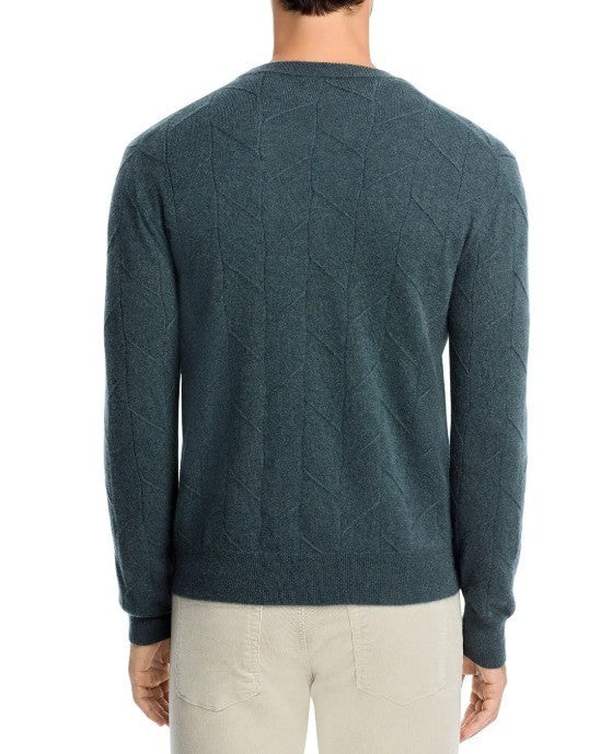 The Men's Store at Bloomingdale's Cashmere Novelty Stitch Sweater MSRP $228