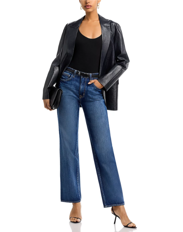 L'AGENCE Jones Ultra High Rise Stovepipe Straight Jeans MSRP $295