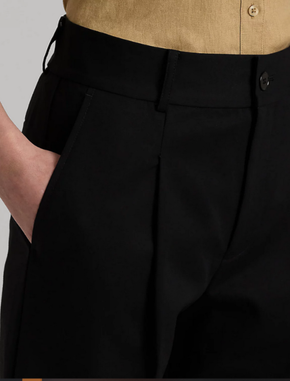 Lauren Ralph Lauren Double Faced Stretch Ankle Pants MSRP $145