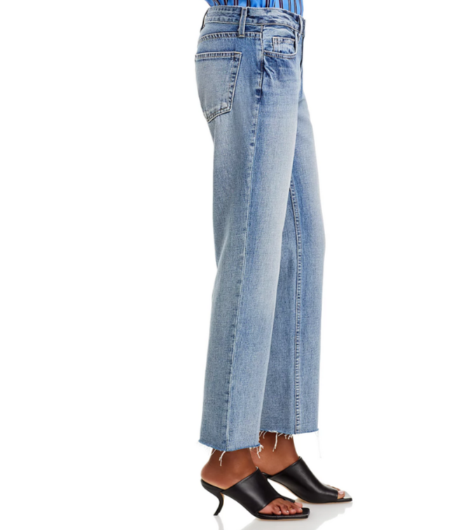 L'AGENCE Milana Mid Rise Straight Jeans MSRP $285