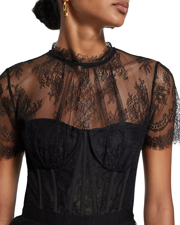 Simkhai Kehlani Lace Bustier Top MSRP $445