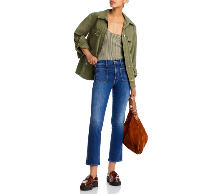 MOTHER The Patch Pocket Insider High Rise Jeans MSRP $258