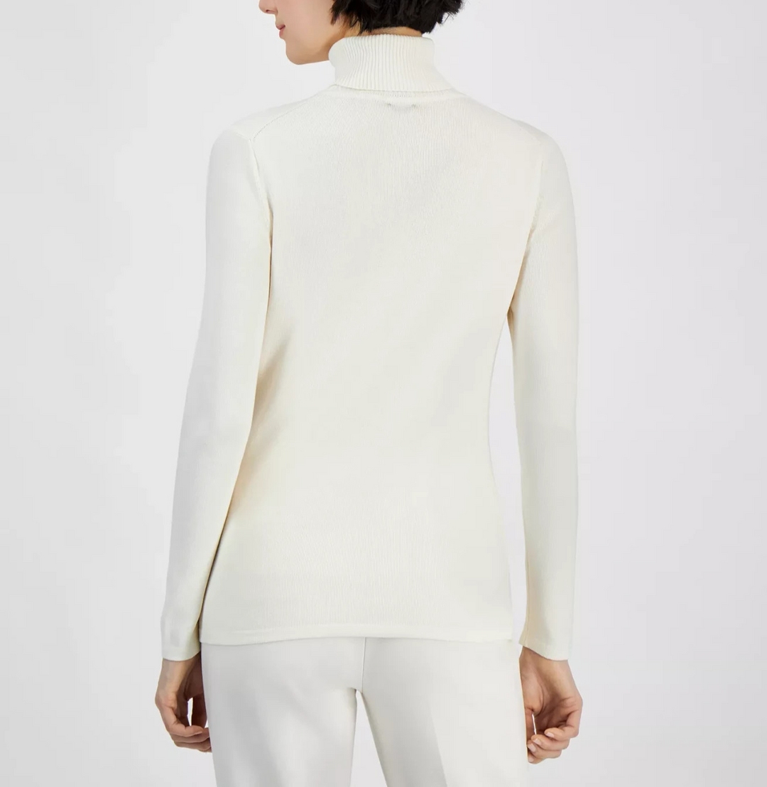 Anne Klein Women's Turtleneck Long-Sleeve Sweater MSRP $89