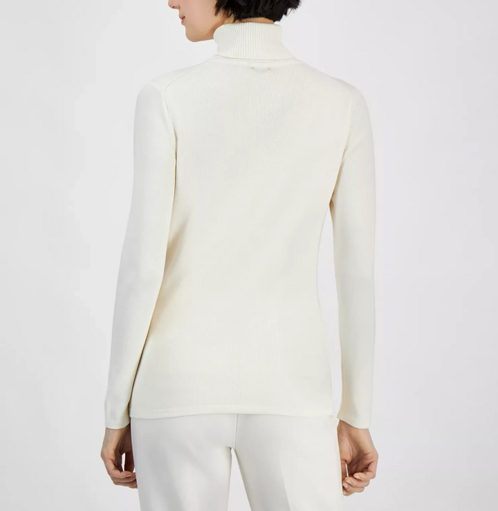 Anne Klein Women's Turtleneck Long-Sleeve Sweater MSRP $89