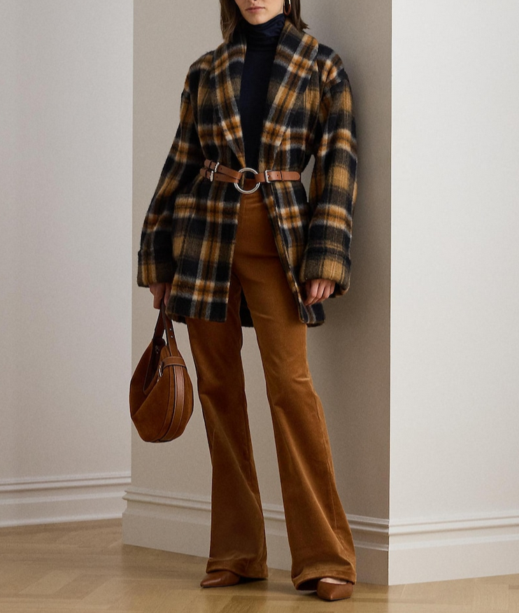 Lauren Ralph Lauren High Rise Corduroy Flare Pants MSRP $165