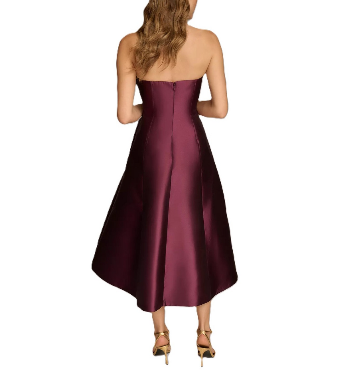 Donna Karan New York Strapless Fit & Flare Midi Dress MSRP $289