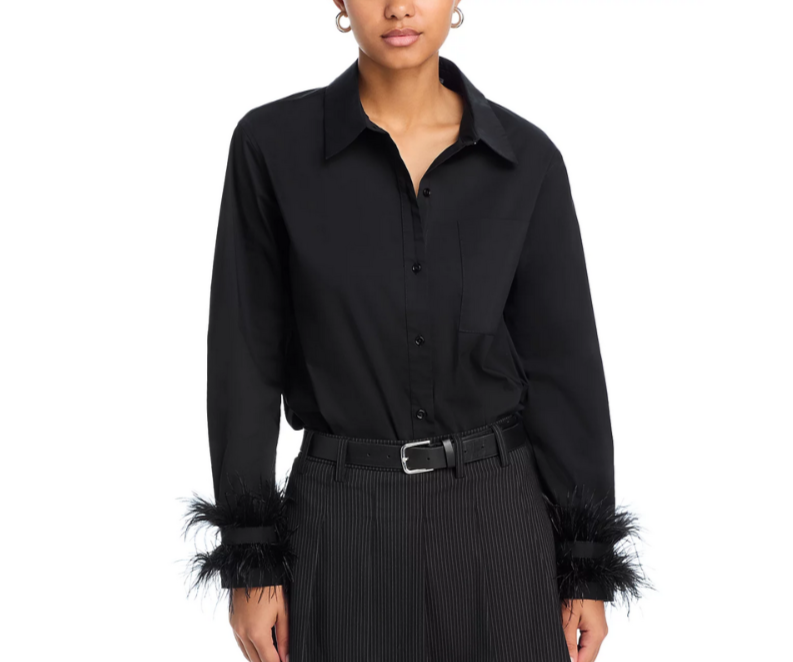 English Factory Feather Pointed Shirt MSRP $98