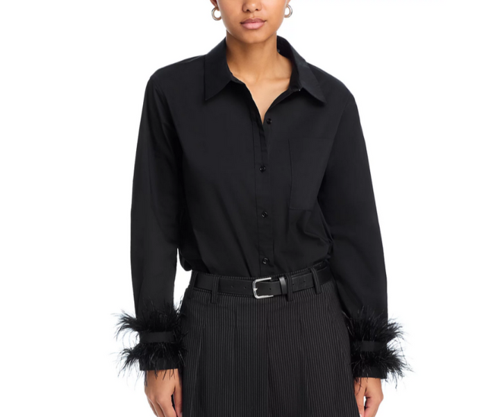 English Factory Feather Pointed Shirt MSRP $98