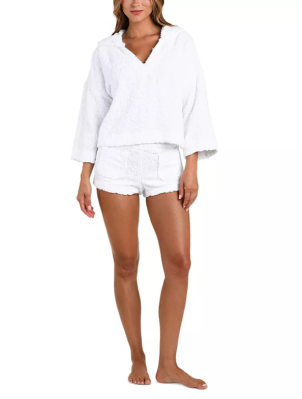 L'AGENCE Lee Ornate Terry Top Swim Cover-Up MSRP $345