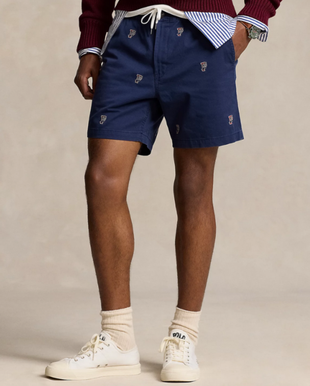 Polo Ralph Lauren 6'' Stretch Classic fit Polo Prepster P-Wing Shorts MSRP $125