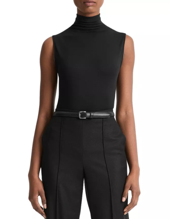Vince Turtleneck Sleeveless Top MSRP $108