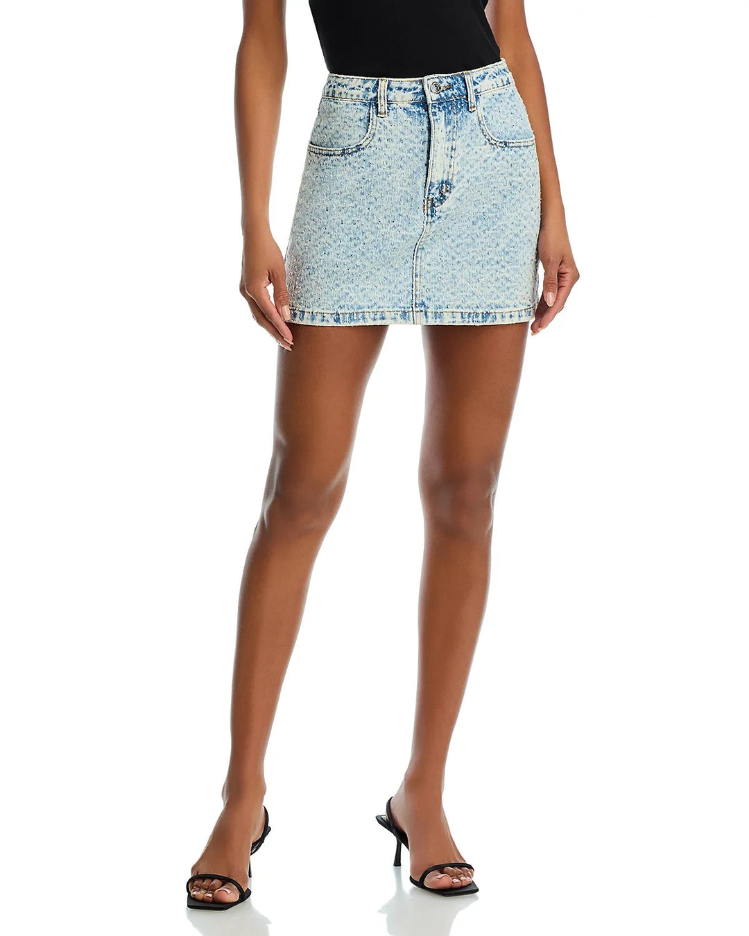 STEVE MADDEN Beck Denim Mini Skirt MSRP $89
