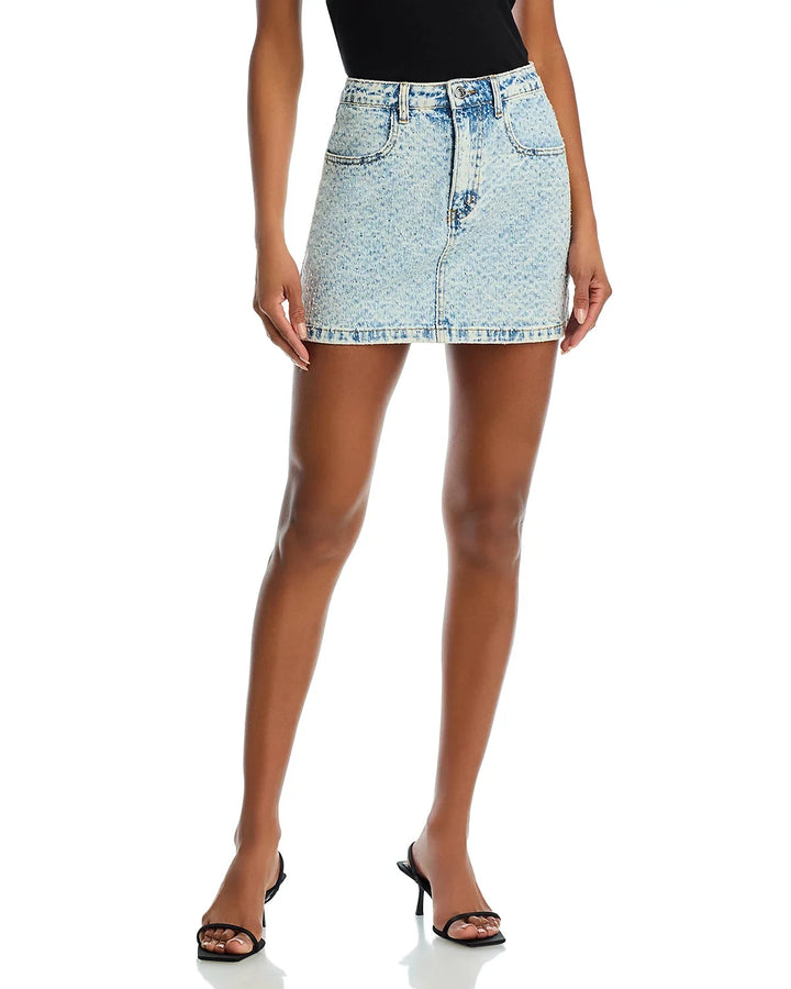 STEVE MADDEN Beck Denim Mini Skirt MSRP $89