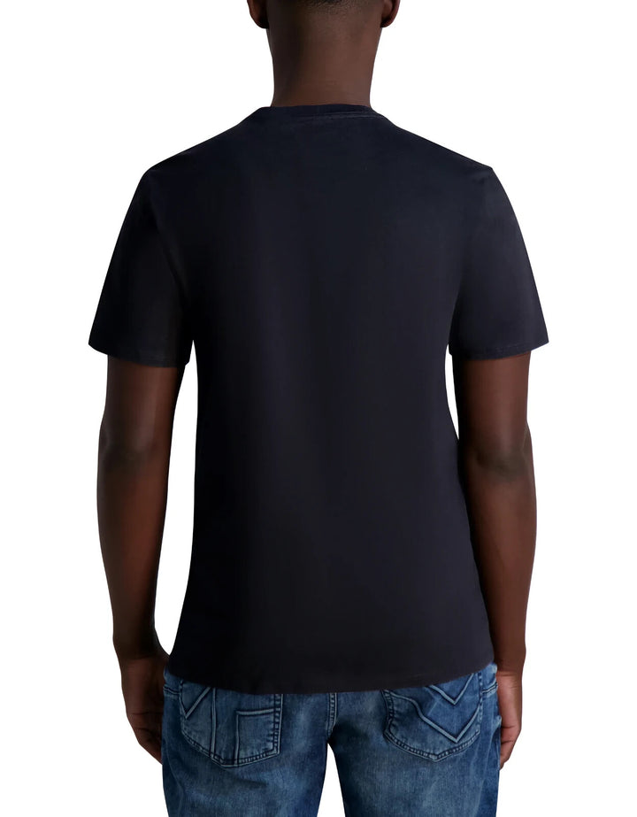 Karl Lagerfeld Paris Multiplied Kocktail Karl Square Logo Graphic Tee MSRP $59