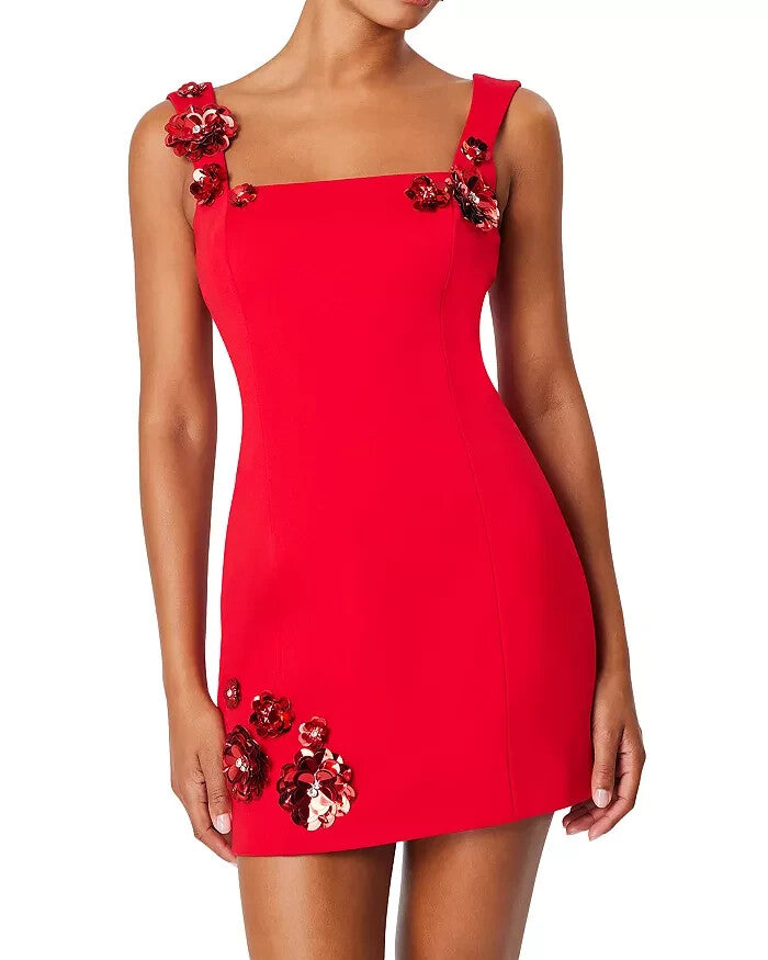 Elliatt Emma 3D Floral Mini Dress MSRP $258