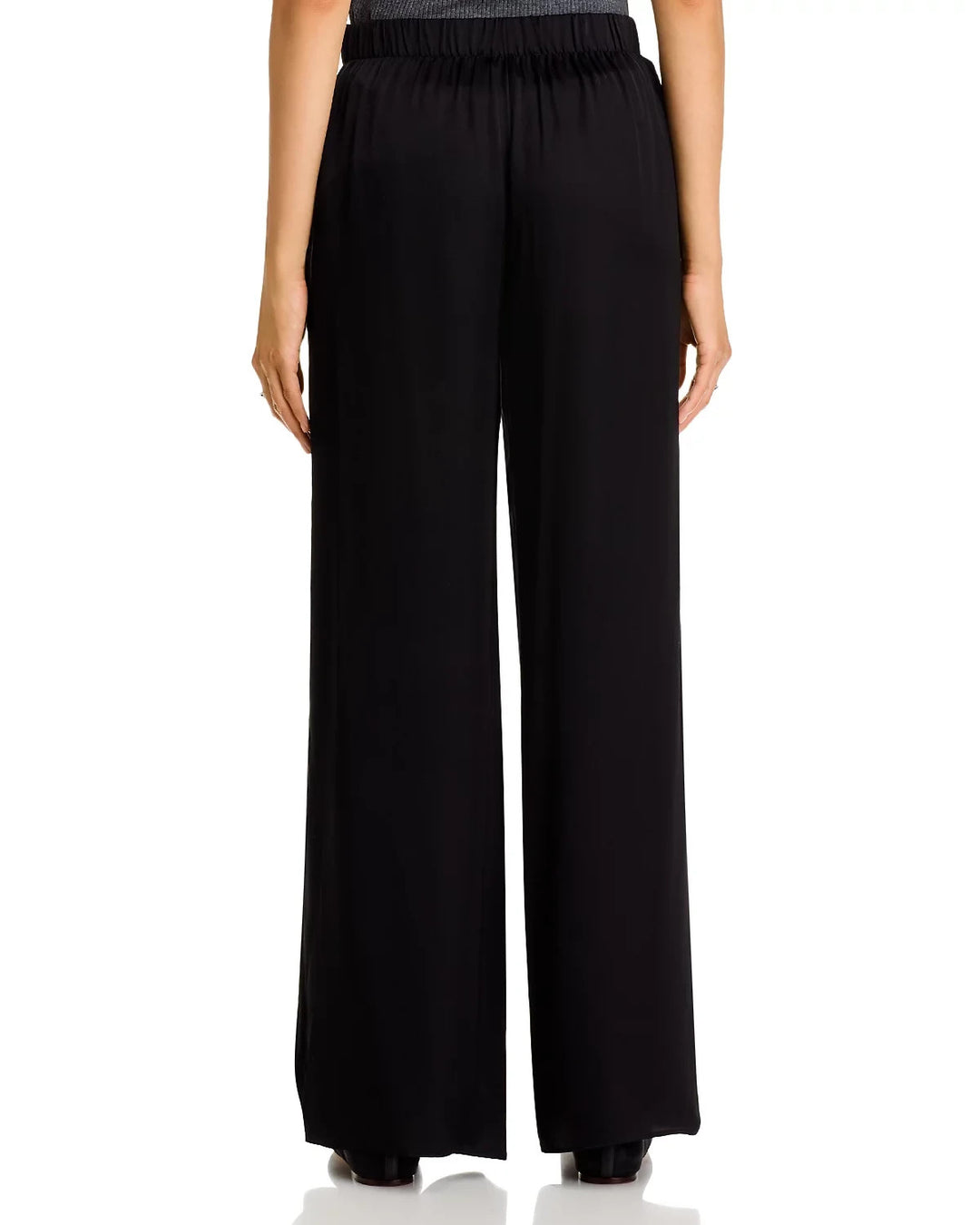 ATM Satin Wide Leg Pull On Pants MSRP $195