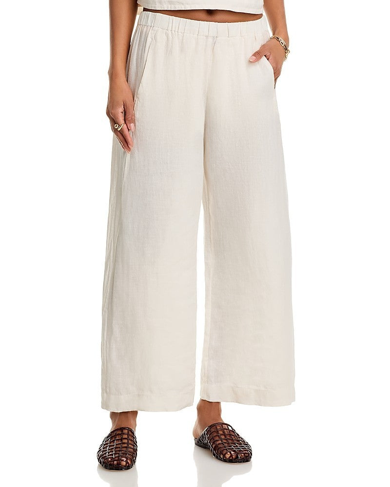 Velvet by Graham & Spencer Lola Woven Linen Pant MSRP $189