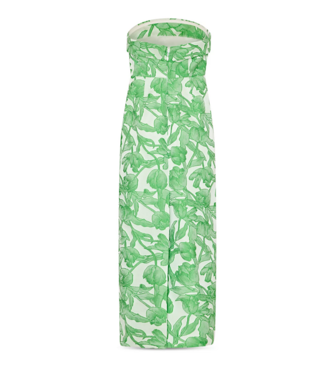 MILLY Tulip Jacquard Strapless Dress MSRP $595