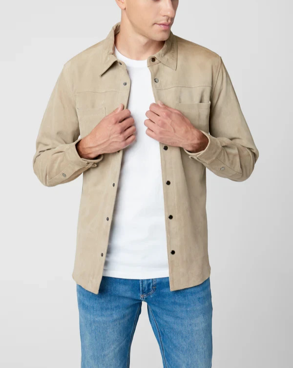 BLANKNYC Leather Shirt Jacket MSRP $298