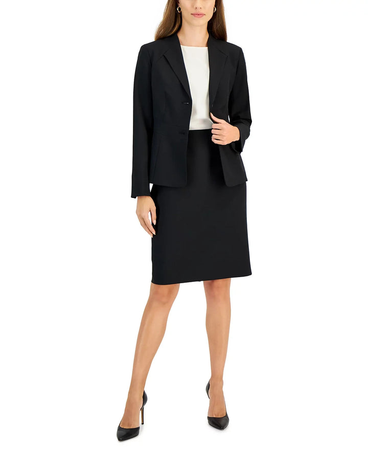 Le Suit Two-Button Jacket & Pencil Skirt Suit MSRP $225