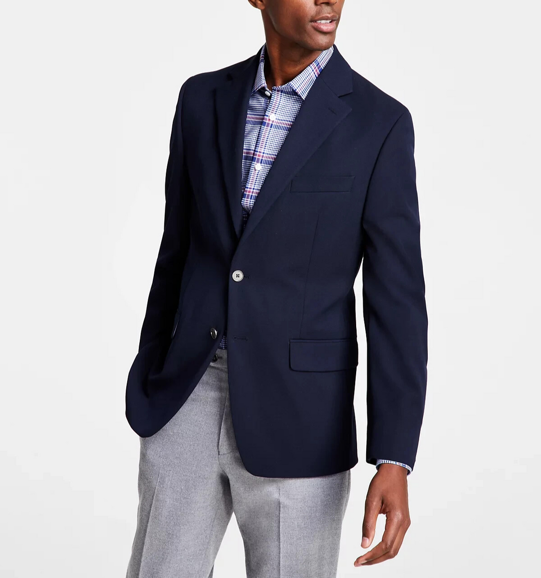 Michael Kors Classic-Fit Stretch Solid Blazer MSRP $295