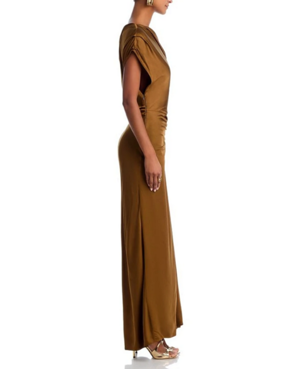A.L.C. Penny Draped One Shoulder Gown MSRP $595