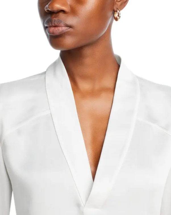 SIMKHAI Maisey V Neck Top MSRP $325