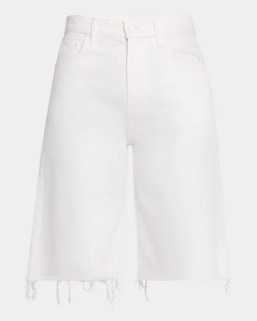 The Maven Bermuda Fray Denim Shorts MSRP $198