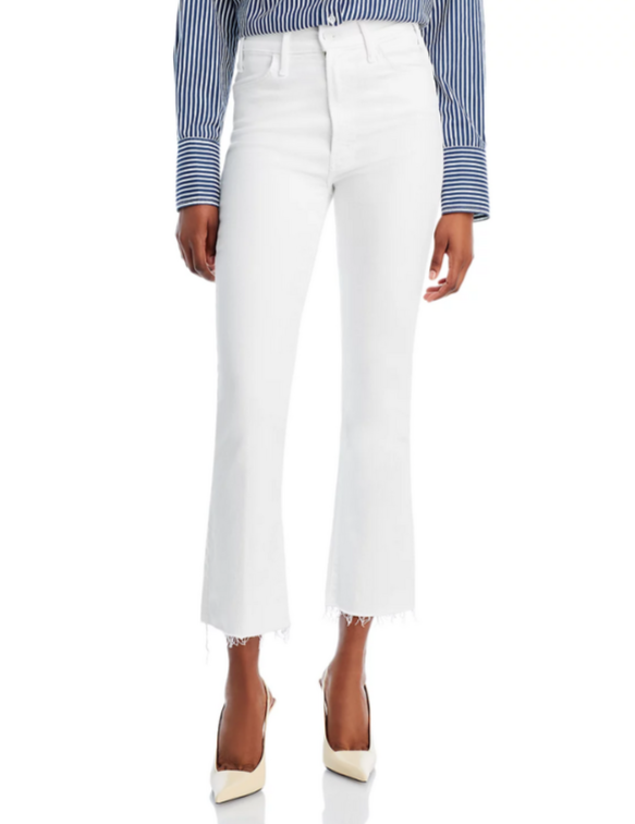 MOTHER The Hustler High Rise Flare Leg Ankle Jeans MSRP $228