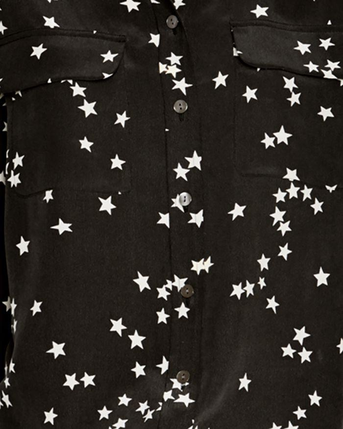Equipment Slim Signature Long Sleeve Printed Silk Shirt MSRP $295