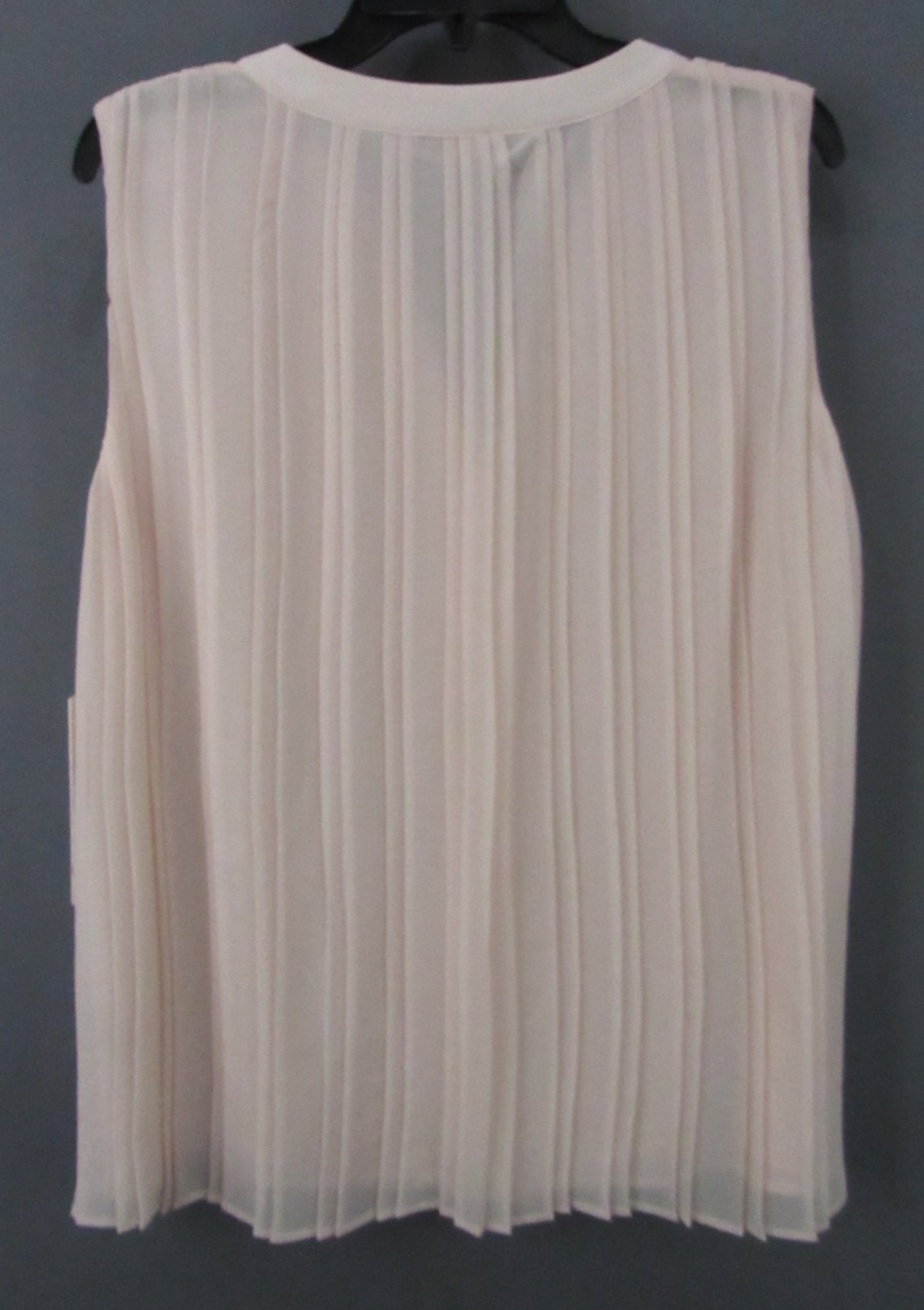 Calvin Klein Sleeveless Pleated Blouse MSRP $79