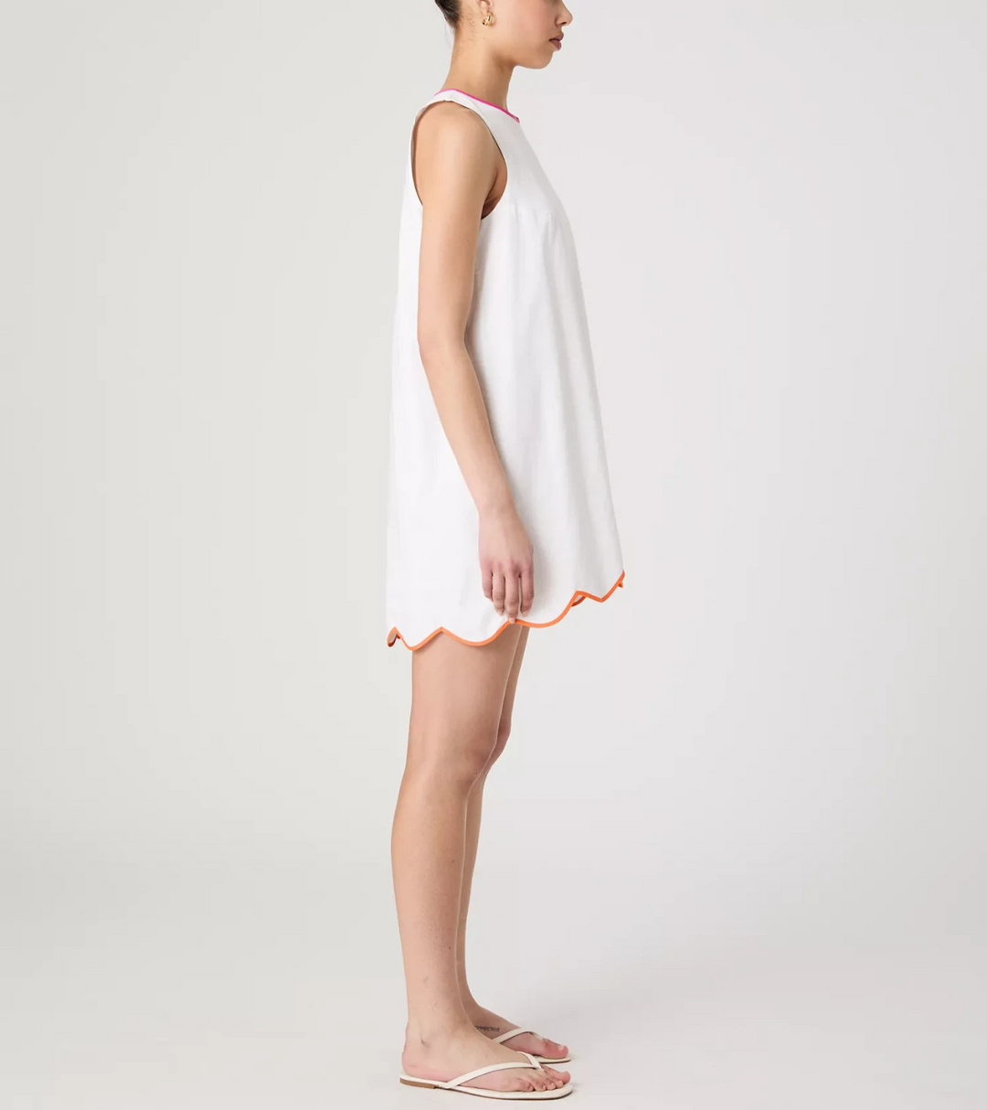 French Connection Alexis Cotton Poplin Shift Dress MSRP $138