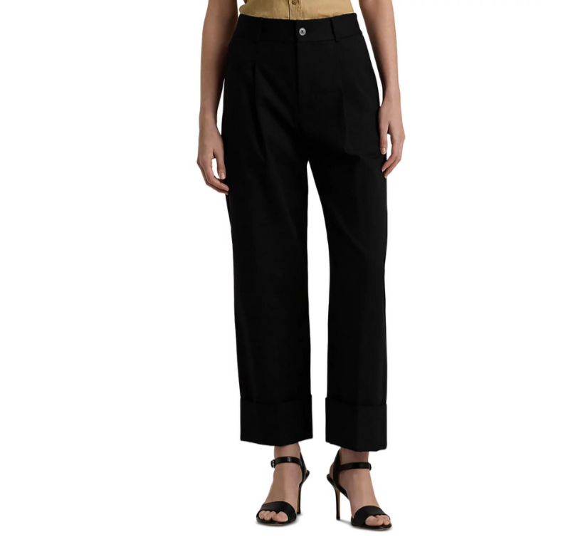Lauren Ralph Lauren Double Faced Stretch Ankle Pants MSRP $145