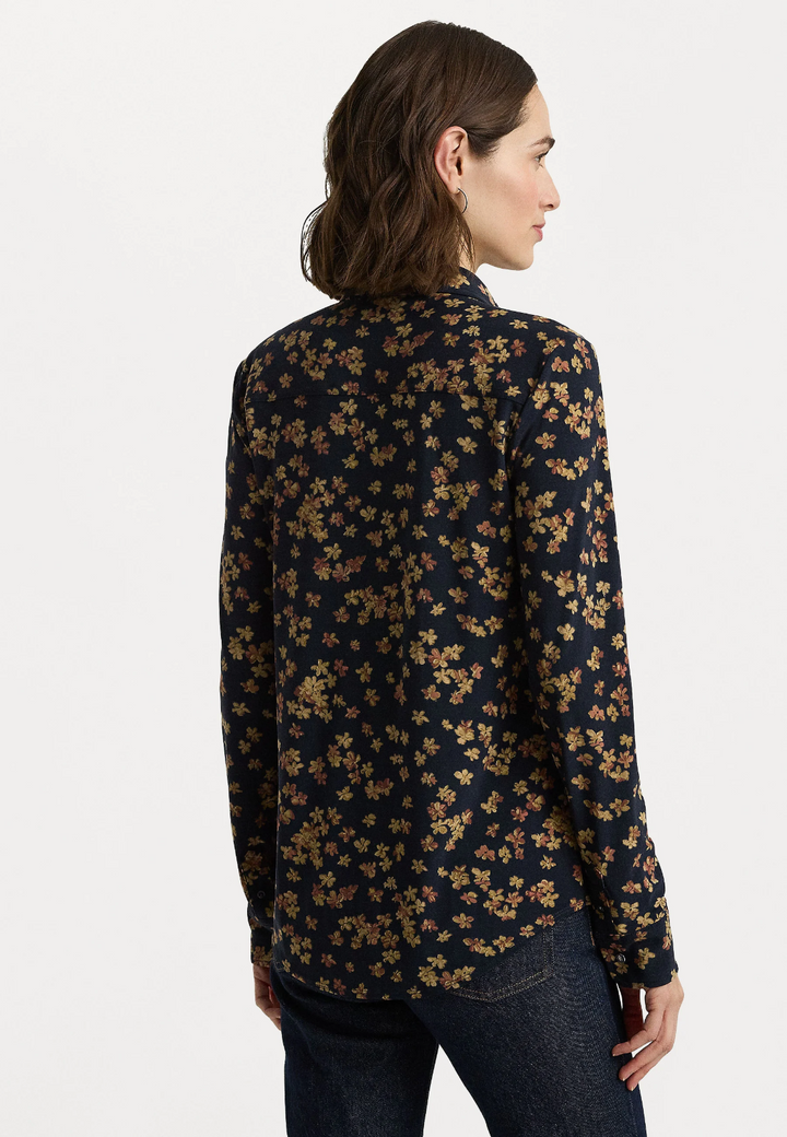 Lauren Ralph Lauren Women's Collared Floral Shirt MSRP $125