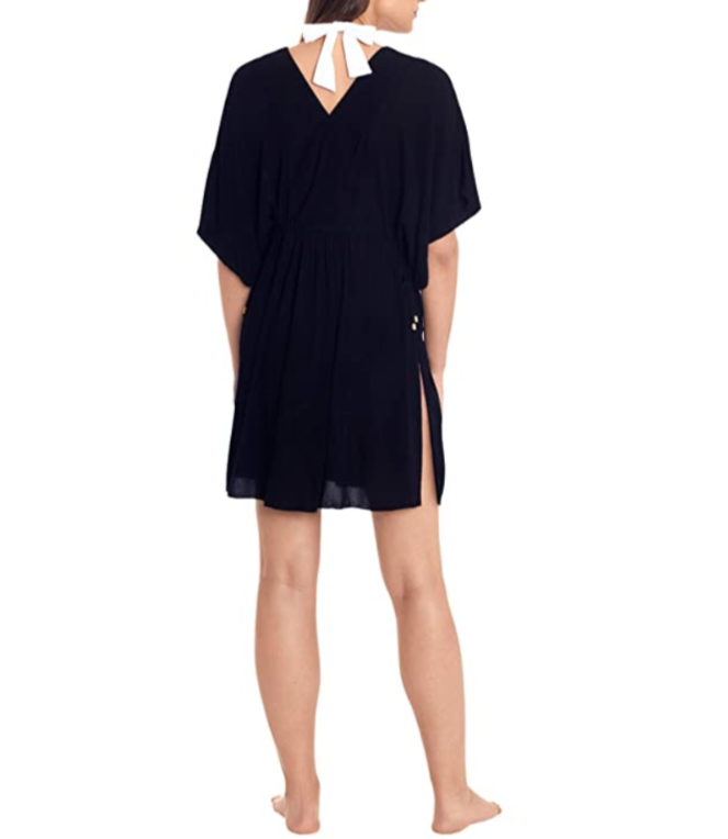 Lauren Ralph Lauren Lauren Crinkle Rayon Tunic Cover-Up MSRP $115