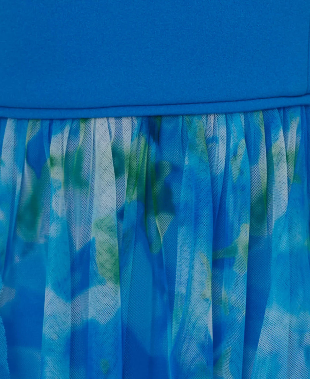 Adrianna Papell Sweetpea Mixed-Media Gown MSRP $229