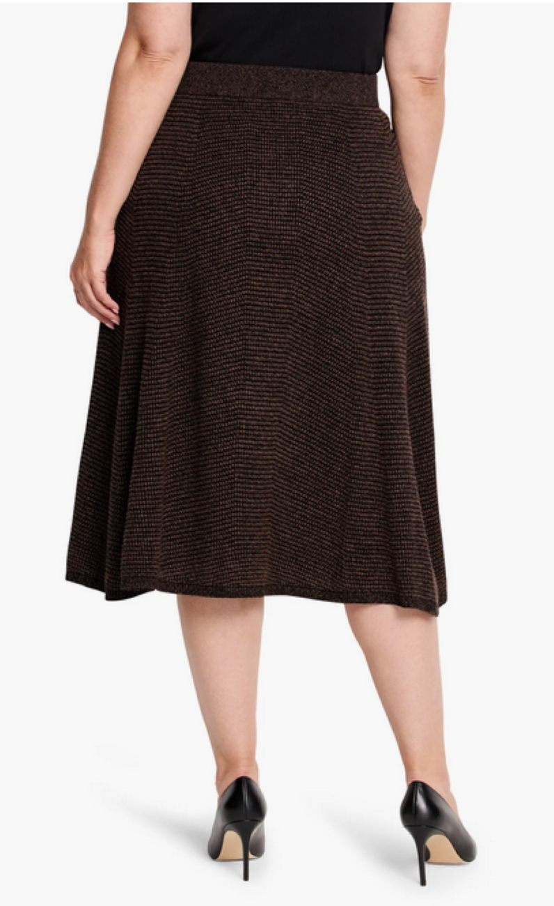 NIC+ZOE Plus Size Pixel Knit Skirt MSRP $158