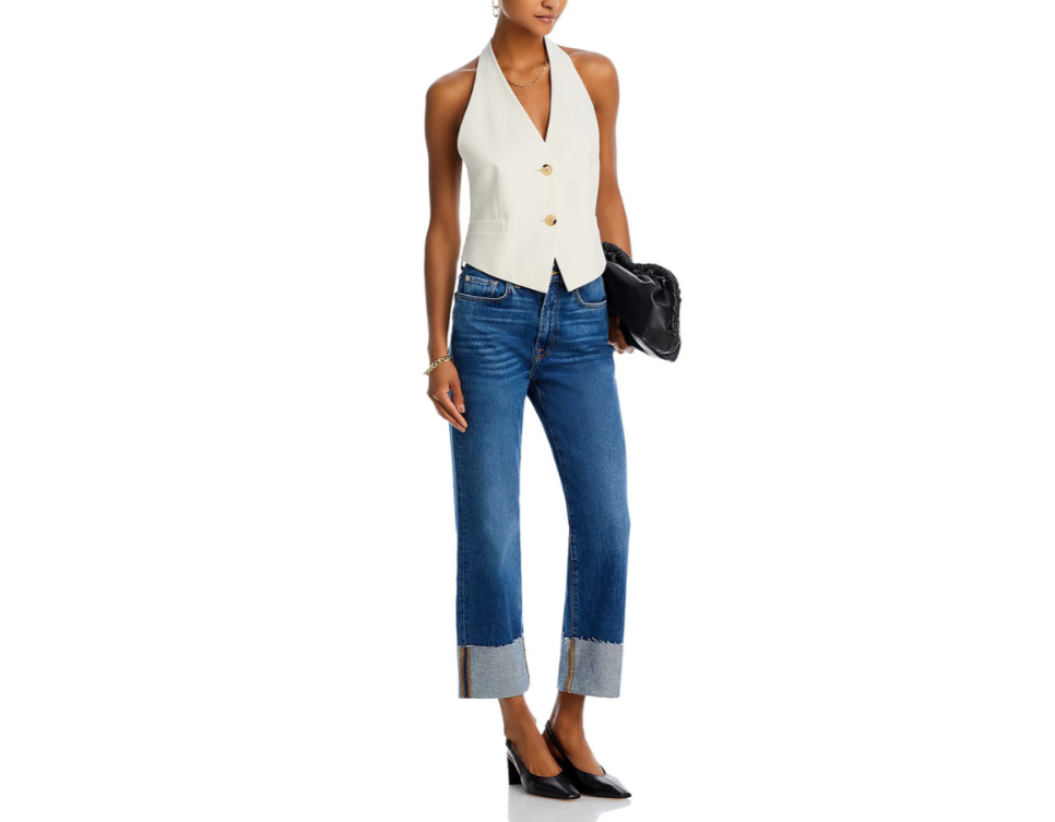 7 For All Mankind Logan High Rise Ankle Stovepipe Jeans MSRP $208