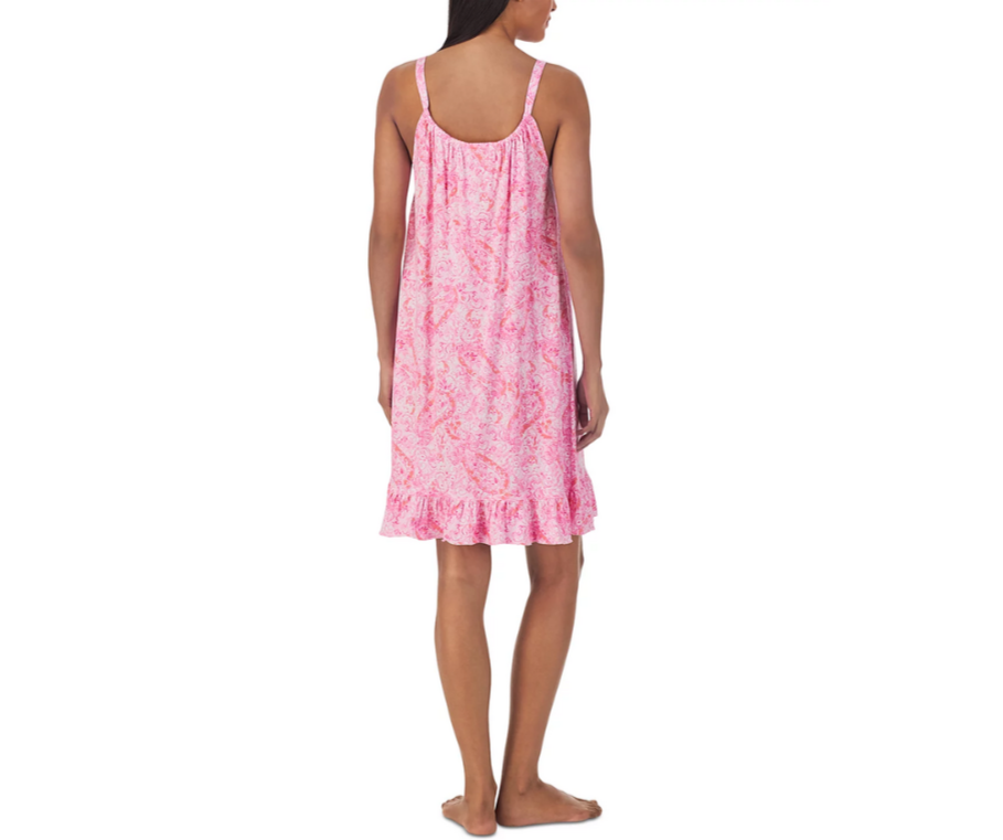 LAUREN Ralph Lauren Tunnel Strap Short Nightgown MSRP $49
