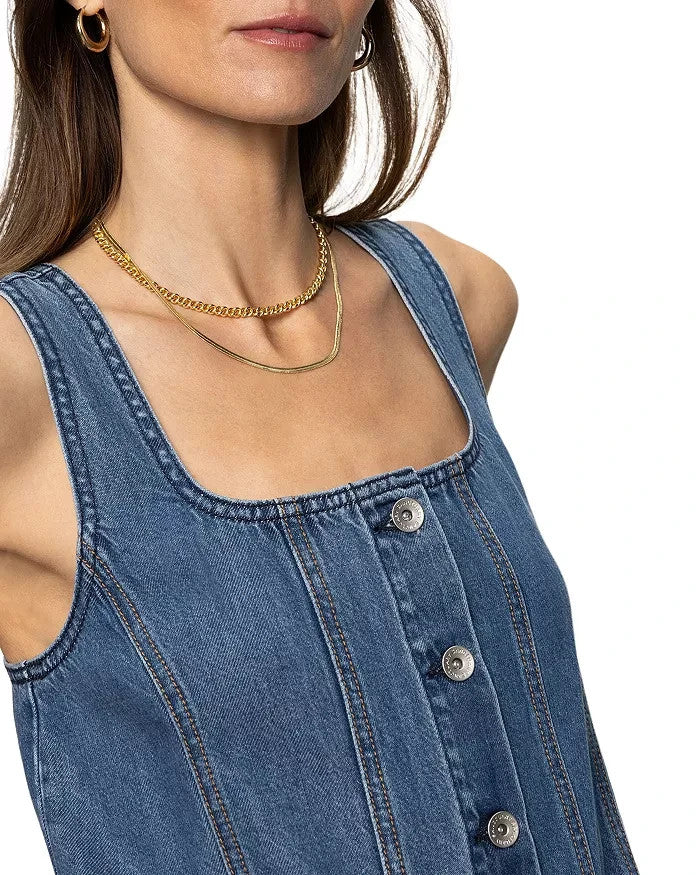 Sanctuary Blossom Denim Mini Dress MSRP $139