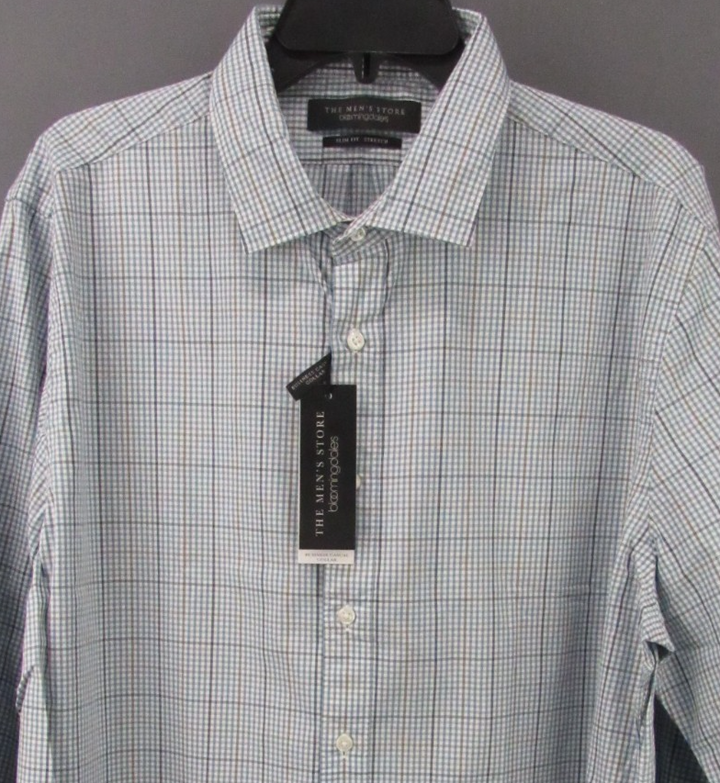 The Men's Store Stretch Slim Fit Button Down Shirt $98