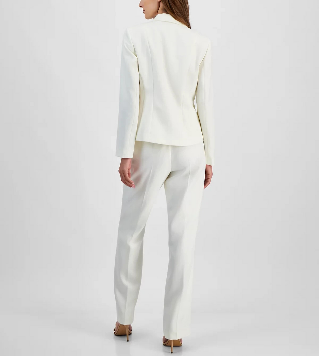 Le Suit Two-Button Shawl Collar Jacket & Side-Zip Pants Suit MSRP $265